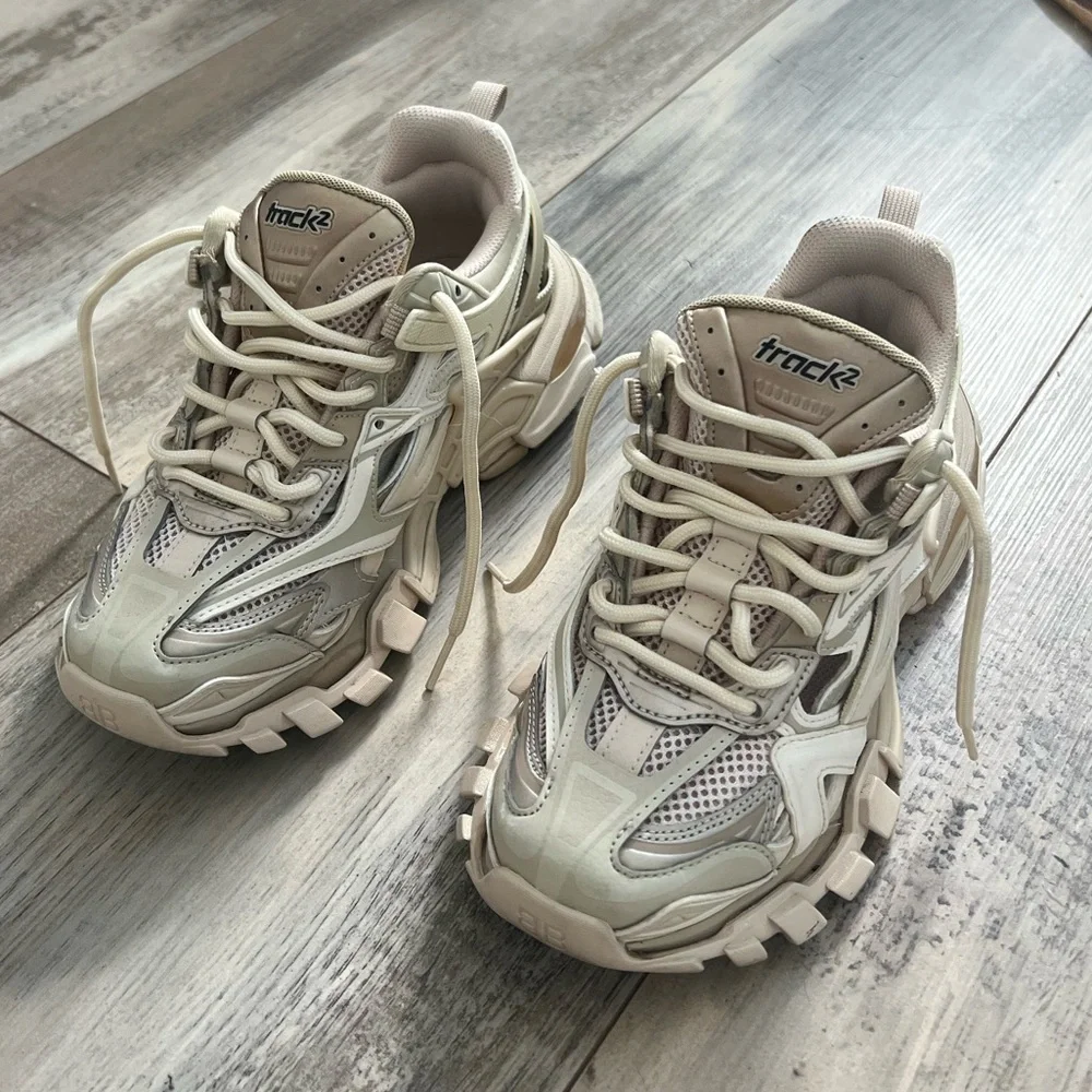 Balenciaga | Shoes | Balenciaga Track Sneakers In Beige  display picture 3